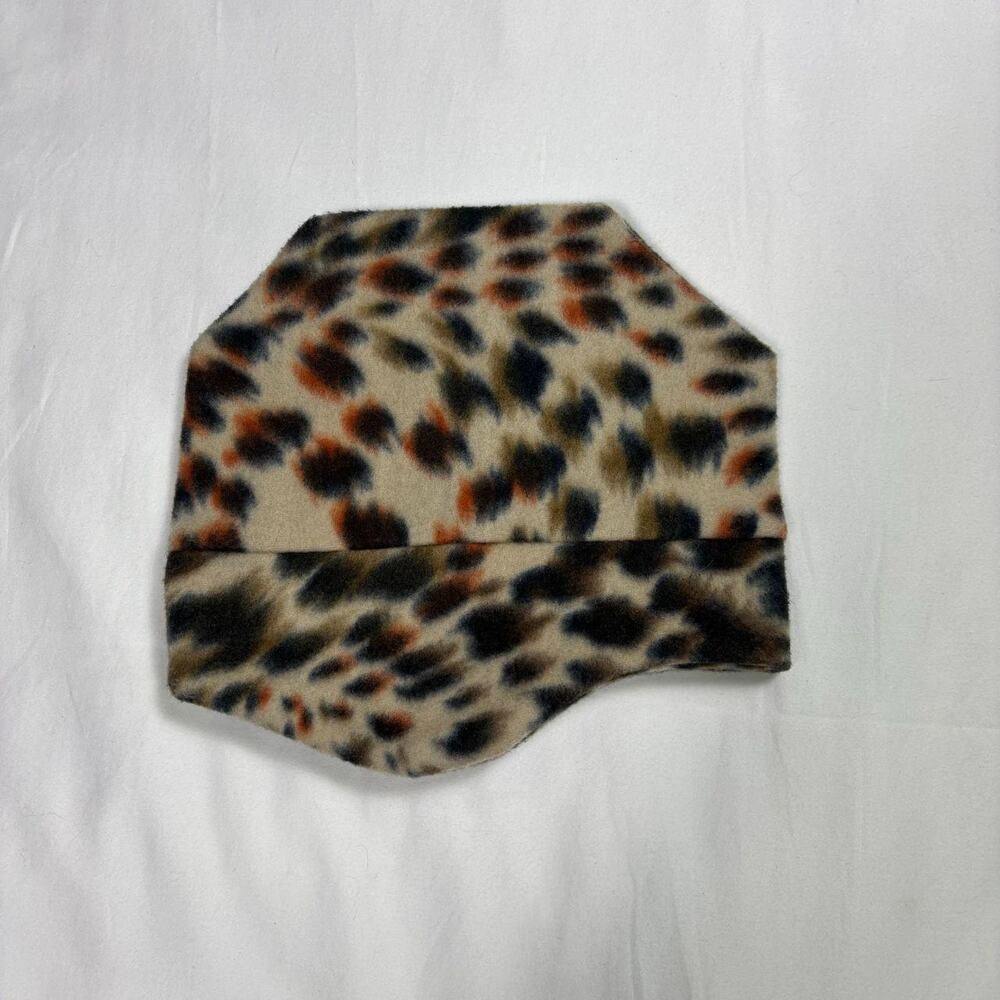 Leopard print beanie